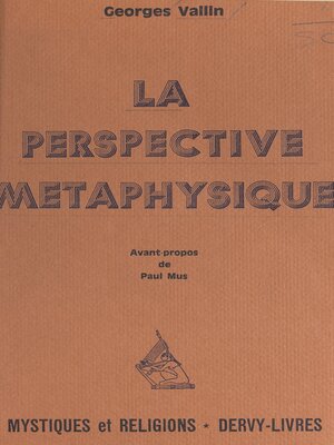 cover image of La perspective métaphysique